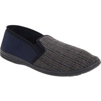 Charles Herringbone Felt Gusset Slippers