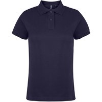 Asquith & Fox Women's Plain Short Sleeve Polo Shirt in Navy | Size: Medium