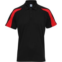 Just Cool Short Sleeve Contrast Panel Polo Shirt