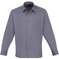 Poplin Long Sleeved Formal Shirt Mid inches