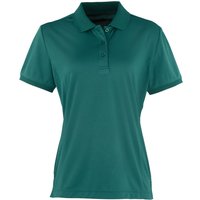 Premier Women's Coolchecker Short Sleeve Pique Polo T-Shirt in Bottle Green | Size: 2XL