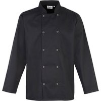 Studded Front Long Sleeve Chefs Jacket Chefswear