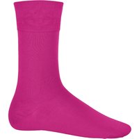 Kariban Men's Cotton City Casual Cotton Rich Socks in Fuchsia | Size: 10-12