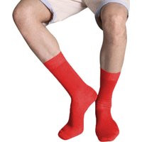 Kariban Men's Cotton City Casual Cotton Rich Socks in Red | Size: 10-12