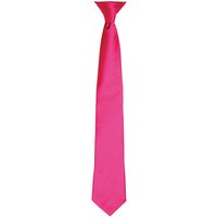 Premier Men's Colours Satin Clip Tie in Pink