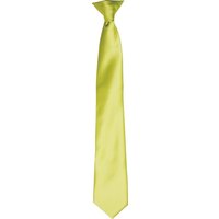 Premier Men's Colours Satin Clip Tie in Lime