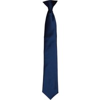 Premier Men's Colours Satin Clip Tie in Navy