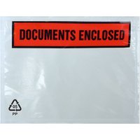 Essentials Documents Enclosed Parcel Wallets in Clear