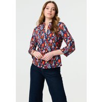 Printed Relaxed 3 4 Sleeve Blouse Top