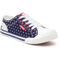 Rocket Dog Women's Jazzin Spangle Trainer in Navy | Size: 5