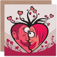 Love Romance Hearts Couples Anniversary Valentines Day Card