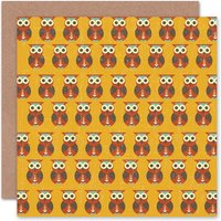 Pattern Grunge Texture Animal Bird Owl Art Card
