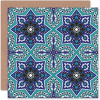 Pattern Floral Arabesque Art Blank Just to Say Card