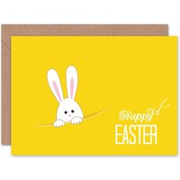 Pocket Bunny Cartoon Easter Card