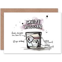 Russian Cocktail Drink Friendship Card