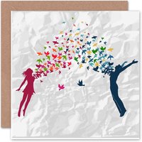 Love Birds Anniversary Valentines Card