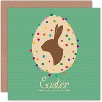 Artery8 Bunny Polka Dot Egg Easter Card