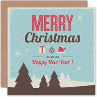 Artery8 Winter Scene Happy New Year Christmas Card