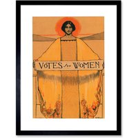 Votes Political Suffrage Movement 1931 Vintage Poster Artwork Framed Wall Art Print 12X16 Inch