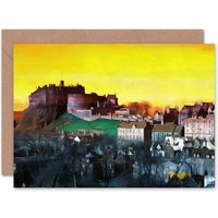 Artery8 Edinburgh Castle South East Birthday Card