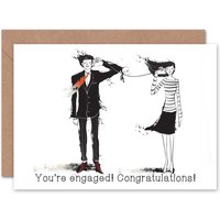 Couple Engaged Congratulations Engagement Card