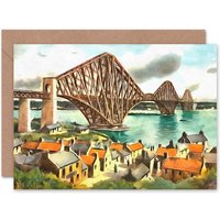 Artery8 Forth Rail Bridge Queensferry Birthday Card