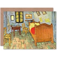 Vincent Van Gogh Bedroom Old Master Art Blank Card