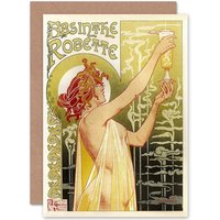 Artery8 Ad Absinthe Robette Belgium Classic Food Art Card