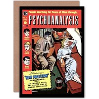 Artery8 Comic Book Cover Psychiatrist Patient Couch Art Card