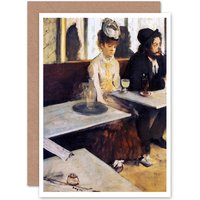 Artery8 Edgar Degas The Absinthe Drinker 1876 Old Master Greetings Card
