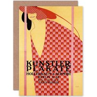 Exhibition Berlin Germany Advertising Retro Art Card