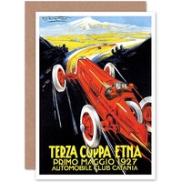 Exhibition Sport Motor Racing Catania Italy Art Card