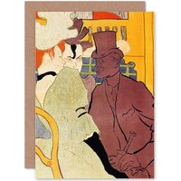 Artery8 Henri De Toulouse Lautrec English Man Moulin Rouge Greetings Card