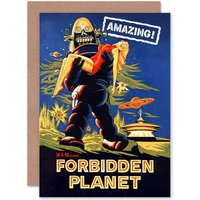 Artery8 Movie Film Forbidden Planet Sci Fi Adventure Art Card