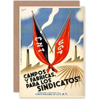 Artery8 War Spanish Civil Cnt Fai Field Factory Art Card