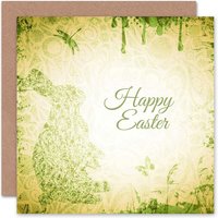 Bunny Soft Grunge Easter Card