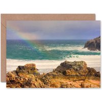 Photo Beach Ocean Sea Coast Scotland Scottish Card