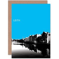 Leith Shore Edinburgh Scottish Scotland Card