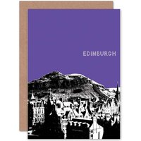 Artery8 Photo Landmark Arthur's Seat Edinburgh Scottish Scotland Card