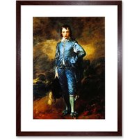 Artery8 Painting Portrait Study 1770 Thomas Gainsborough Blue Boy Artwork Framed Wall Art Print 12X16 Inch in Brown