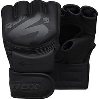 RDX SPORTS Men's RDX F15 Noir MMA Training Gloves in Black | Size: Medium
