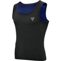 RDX SPORTS Men's M1 Men Sweat Vest Without Zipper REACH OEKO TEX 100 Certified in Black | Size: 4XL