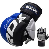 RDX SPORTS Men's RDX T6 MMA Sparring Gloves 7oz in Blue | Size: XL