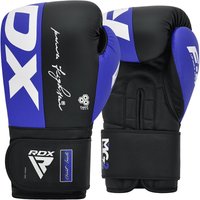 RDX SPORTS Men's RDX F4 Boxing Sparring Gloves Hook & Loop in Blue | Size: 16oz