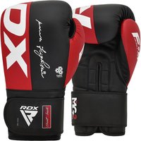 RDX SPORTS Men's RDX F4 Boxing Sparring Gloves Hook & Loop in Red | Size: 14oz