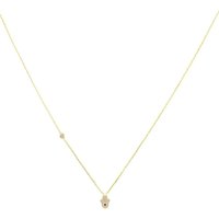Latelita Women's Hamsa Hand Necklace in Gold