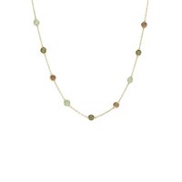 Sardinia Necklace Gold Greens