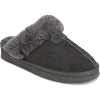 VIVA Polar Women's Real Suede Australian Winter Warm Mules in Grey | Size: 5