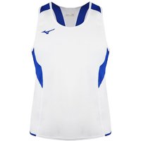 Team Authentic Round Neck White Blue Singlet Vest