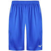 Mizuno Men's Stretch Waist Graphic Logo Blue Authentic Basketball Shorts | Size: 2XL